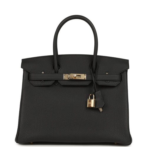 Hermes Birkin 30 Black Togo Permabrass Hardware