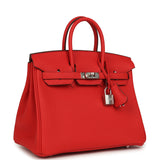 Hermes Birkin 25 Rouge Radieux Togo Palladium Hardware - Thumbnail View 2