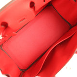Hermes Birkin 25 Rouge Radieux Togo Palladium Hardware - Thumbnail View 8