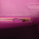 Pre-owned Hermes Birkin 35 Anemone Epsom Gold Hardware - Thumbnail View 9