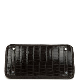 Pre-owned Hermes Birkin 30 Graphite Shiny Porosus Crocodile Palladium Hardware - Thumbnail View 6