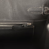 Pre-owned Hermes Birkin 30 Graphite Shiny Porosus Crocodile Palladium Hardware - Thumbnail View 9