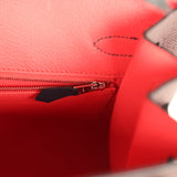 Hermes Casaque Birkin Sellier 30 Rouge Sellier and Bleu Indigo Epsom Palladium Hardware