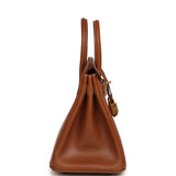 Pre-owned Hermes Birkin 25 Fauve Barenia Gold Hardware - Thumbnail View 3