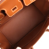 Pre-owned Hermes Birkin 25 Fauve Barenia Gold Hardware - Thumbnail View 8