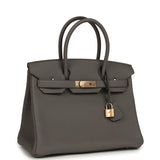 Hermes Birkin 30 Etain Togo Rose Gold Hardware - Thumbnail View 2