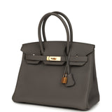 Hermes Birkin 30 Etain Togo Rose Gold Hardware - Thumbnail View 5