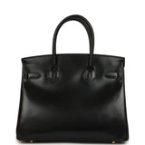 Hermes Birkin 30 Black Box Gold Hardware - Thumbnail View 4