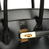 Hermes Birkin 30 Black Box Gold Hardware - Thumbnail View 7