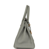 Hermes Birkin 30 Gris Mouette Togo Gold Hardware - Thumbnail View 3