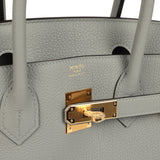 Hermes Birkin 30 Gris Mouette Togo Gold Hardware - Thumbnail View 7