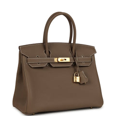 Hermes Birkin 30 Etoupe Togo Gold Hardware