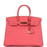 Pre-owned Hermes Birkin 35 Rose Lipstick Togo Gold Hardware - Thumbnail View 1