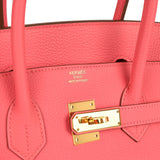 Pre-owned Hermes Birkin 35 Rose Lipstick Togo Gold Hardware - Thumbnail View 7