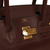 Vintage Hermes Shoulder Birkin 42 JPG Havane Clemence Gold Hardware - Thumbnail View 7