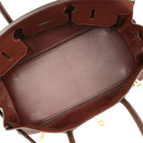Vintage Hermes Shoulder Birkin 42 JPG Havane Clemence Gold Hardware - Thumbnail View 8