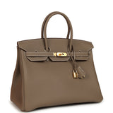 Hermes Birkin 35 Etoupe Togo Gold Hardware - Thumbnail View 2