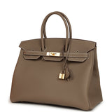Hermes Birkin 35 Etoupe Togo Gold Hardware - Thumbnail View 5