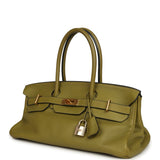 Vintage Hermes Shoulder Birkin 42 JPG Chartreuse Clemence Gold Hardware