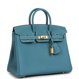 Hermes Birkin 25 Blue Jean Togo Gold Hardware - Thumbnail View 2