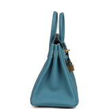 Hermes Birkin 25 Blue Jean Togo Gold Hardware - Thumbnail View 3