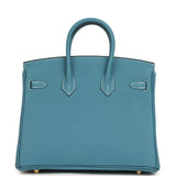 Hermes Birkin 25 Blue Jean Togo Gold Hardware - Thumbnail View 4
