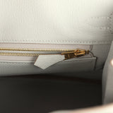 Hermes Birkin 25 Gris Perle Ostrich Gold Hardware - Thumbnail View 9