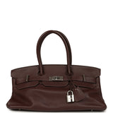Vintage Hermes Shoulder Birkin 42 JPG Havane Clemence Palladium Hardware - Thumbnail View 1