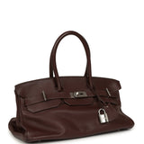 Vintage Hermes Shoulder Birkin 42 JPG Havane Clemence Palladium Hardware - Thumbnail View 2