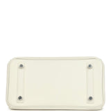 Hermes Birkin 25 New White Swift Palladium Hardware - Thumbnail View 6