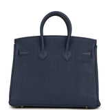 Hermes Birkin 25 Bleu Navy Togo Gold Hardware - Thumbnail View 4