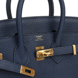 Hermes Birkin 25 Bleu Navy Togo Gold Hardware - Thumbnail View 7