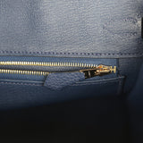 Hermes Birkin 25 Bleu Navy Togo Gold Hardware - Thumbnail View 9