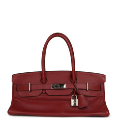 Vintage Hermes Shoulder Birkin 42 JPG Rouge H Clemence Palladium Hardware