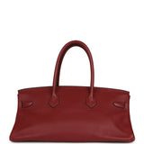 Vintage Hermes Shoulder Birkin 42 JPG Rouge H Clemence Palladium Hardware - Thumbnail View 4