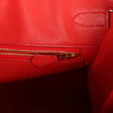 Pre-owned Hermes Birkin 35 Geranium Matte Alligator Gold Hardware - Thumbnail View 9