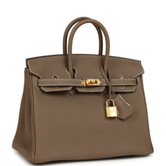 Hermes Birkin 25 Etoupe Togo Gold Hardware