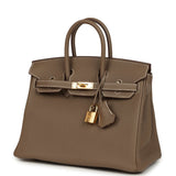 Hermes Birkin 25 Etoupe Togo Gold Hardware - Thumbnail View 5