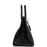 Vintage Hermes Birkin 35 Black Ardennes Gold Hardware - Thumbnail View 3