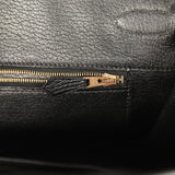 Vintage Hermes Birkin 35 Black Ardennes Gold Hardware - Thumbnail View 9