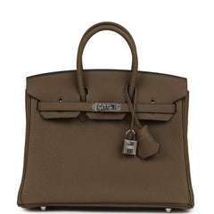 Hermes Birkin 25 Toundra Togo Palladium Hardware