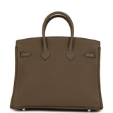 Hermes Birkin 25 Toundra Togo Palladium Hardware - Thumbnail View 4