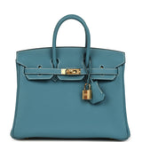 Hermes Birkin 25 Blue Jean Togo Gold Hardware - Thumbnail View 1
