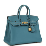 Hermes Birkin 25 Blue Jean Togo Gold Hardware - Thumbnail View 2