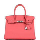 Pre-owned Hermes Birkin 30 Rose Lipstick Togo Palladium Hardware - Thumbnail View 1