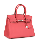 Pre-owned Hermes Birkin 30 Rose Lipstick Togo Palladium Hardware - Thumbnail View 2