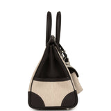 Hermes Birkin Cargo 25 Ecru-Beige Toile H Canvas and Bai Brun Swift Palladium Hardware - Thumbnail View 3