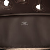 Hermes Birkin Cargo 25 Ecru-Beige Toile H Canvas and Bai Brun Swift Palladium Hardware - Thumbnail View 7
