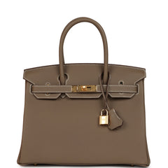 Hermes Birkin 30 Etoupe Togo Gold Hardware