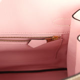 Hermes Special Order (HSS) Birkin 30 Etoupe and Rose Sakura Chevre Mysore Brushed Gold Hardware - Thumbnail View 9